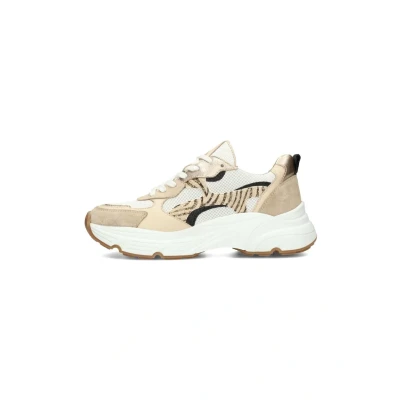 Afbeelding van PS Poelman Tokio Sneakers laag, Dames, Maat: 36, Brown with combination Leer