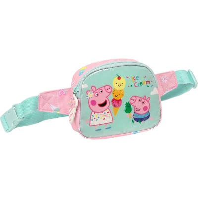 Afbeelding van Heuptas Peppa Pig Ice cream Roze Munt 14 x 11 4 cm