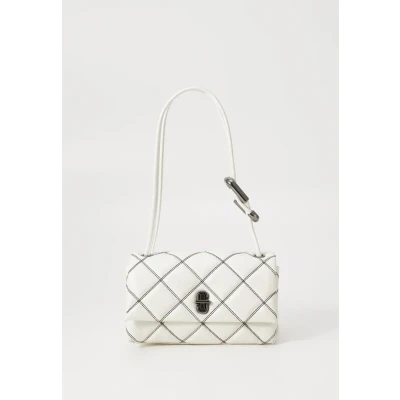 Afbeelding van Marc Jacobs Hobo bags The Mini Dual Purse Leather White in wit