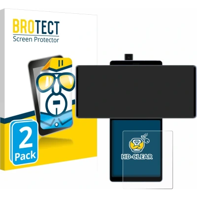 Afbeelding van BROTECT (2 Stuks) Schermbeschermer voor LG Wing (Achterdisplay) Screen Protector Transparant
