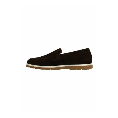Afbeelding van Manfield Loafer Instappers, Heren, Maat: 40, Braun Schoenen
