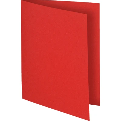 Afbeelding van 100 dossiermappen FLASH 220 100%gerecycleerd 24x32cm Rood per 5