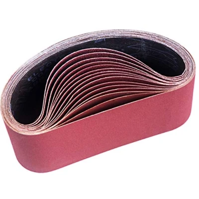 Afbeelding van STEBRUAM Schuurbanden 100 x 610 mm, schuurband set van 3 korrel 80/120/150/240/400 voor bandschuurmachine, schuren, vijlen, slijpen en ontroesten (15 stuks)