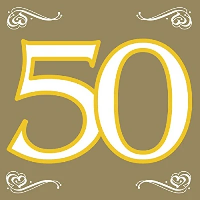 Afbeelding van Servet 50 jaar getrouwd 20 stuks