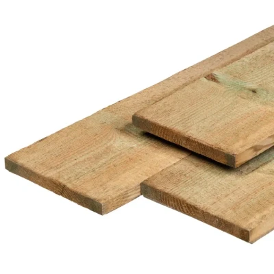 Afbeelding van Grenen tuinplank Fijn bezaagd 400 cm Tuindeco