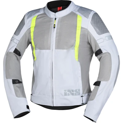 Afbeelding van IXS Trigonis Air Motorfiets textiel jas, grijs geel, afmeting XL voor man