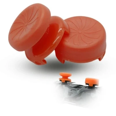 Afbeelding van MatoSan® Grip Aim Assist PS5/PS4 controller accessoires, sticks joystick opzetstukken, 2 stuks, 7 mm en 11 mm, oranje