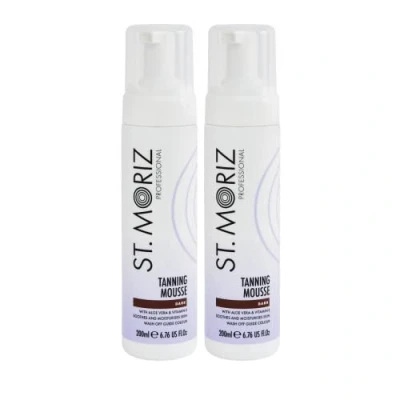 Afbeelding van St. Moriz Zelfbruiner mousse donker verpakking van 2 (2 x 200 ml)