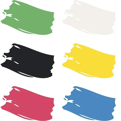 Afbeelding van Plus Color Acrylverf Verf School Set Primaire Kleuren 6x250 ml