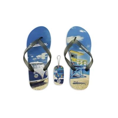 Afbeelding van BRISA VW Collection Volkswagen T1 Bus Transporter Strandsandalen S (EU 36/37) Beachlife/Blauw