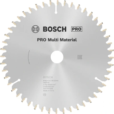 Afbeelding van Bosch Cirkelzaagblad Multi Material 180 x 30/20 2,4 mm, 48