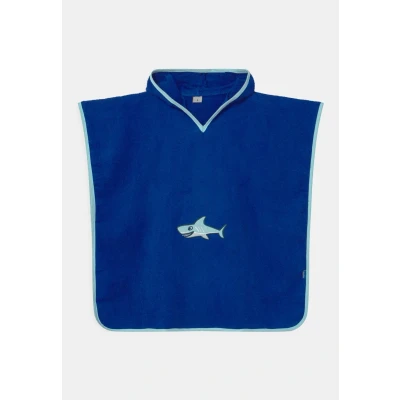 Afbeelding van Playshoes Poncho HAI Badjas voor kinderen, Maat: Small, Blau