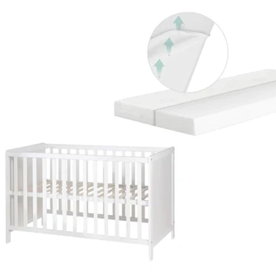 Afbeelding van roba Co sleeper Wit 60 x 120 cm met safe asleep matras