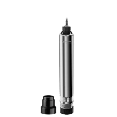 Afbeelding van GARDENA Premium dieptebronpomp 5500/5 inox: bronpomp met 5500 l/u toevoercapaciteit, van roestvrij staal, automatische dompelpomp geïntegreerde droogloopzekering (1489 20).
