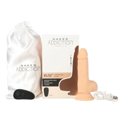 Afbeelding van Naked Addiction Thrusting Dong met Afstandsbediening 16,5 cm Vanilla