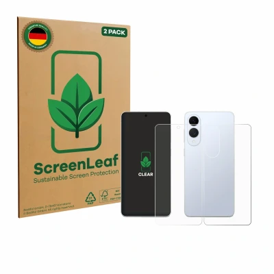 Afbeelding van ScreenLeaf Screenprotector voor Samsung Galaxy S25 Edge (Voor+Achter) Duurzame schermbescherming Folie Beschermfolie transparant (2 Stuks)