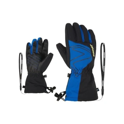Afbeelding van Ziener Kinderen Laval Ski Handschoenen/Wintersport Waterdicht, Lange Manchet Kobaltblauw, 3,5