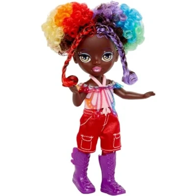 Afbeelding van Rainbow High Littles Regenboog Fantasie Feeën &amp; Huisdier Astrid, 14cm Posable Kleine Pop Vlinder met Verwisselbare Vleugels, Schattig Cadeau voor Kinderen 4+