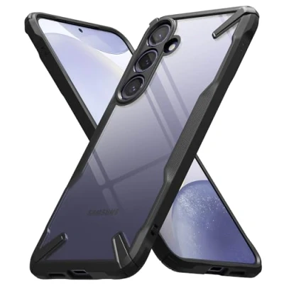 Afbeelding van Ringke Fusion X Compatibel met Galaxy S24 Plus Krasvast Schokbestendig Robuuste Bumper Hoesje Zwart