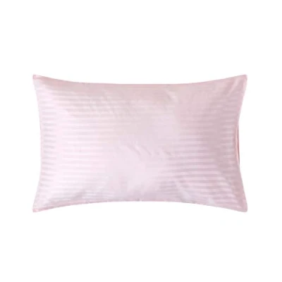 Afbeelding van Homescapes Kussensloop 48 x 74 cm met satijnen strepen Roze, draadtelling 330