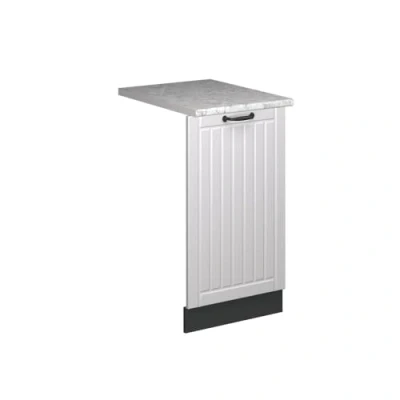 Afbeelding van Vicco Fame LineVoorpaneel vaatwasser 45 cm , WB Antraciet Wit Landhuis