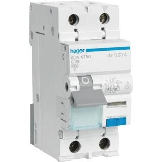 Afbeelding van HAGER 1PN 25 A C KAR 30MA ADA975G