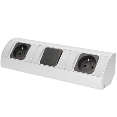 Afbeelding van ORNO AE 1304 Hoekstopcontact Keuken met Schakelaar 2 Voudig Frans Stopcontact Type E 3680W 16A