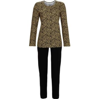 Afbeelding van Ringella pyjama dames katoen beige