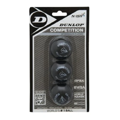 Afbeelding van Dunlop Competition 3bbl Squashballen Zwart