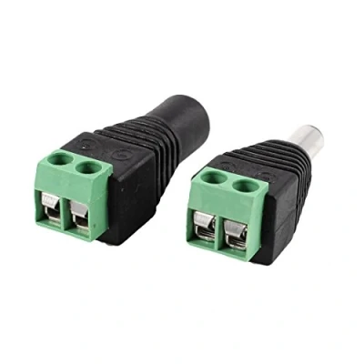 Afbeelding van Ruelen 2 stuks 5,5 x 2,1 mm stekker + DC EU voor CCTV beveiligingscamera