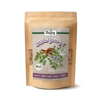 Afbeelding van Biojoy BIO Zoethoutwortel (250 g), voor thee (gedroogd en gesneden)