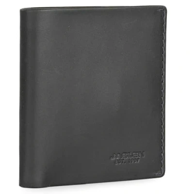 Afbeelding van JASLEN Portemonnee Leer Heren Functioneel en Duurzaam Wallet For Men, Mens met Tijdloze, Bestendige Leer. RFID Portemonnee. 205618, Zwart Marine