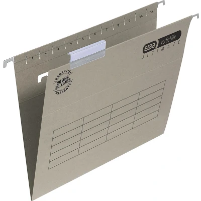 Afbeelding van Hangmap Elba Verticfile Ultimate A4 V bodem grijs 10st