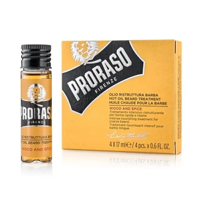 Afbeelding van Proraso Beard Hot Oil 4x17 ml