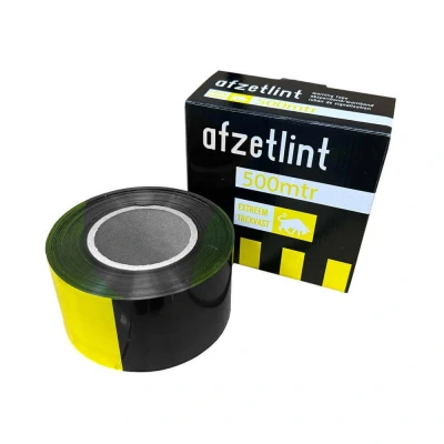 Afbeelding van Kortpack Extreem Sterk Zwart/geel Afzetlint 75mm X 500mtr, In Dispenserdoos (1 Rol)