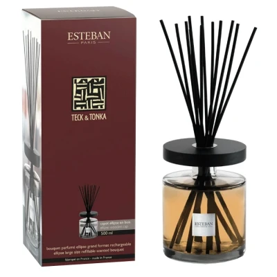 Afbeelding van Esteban Classic Teck&amp;Tonka Geurdiffuser Ellipse 500 ml