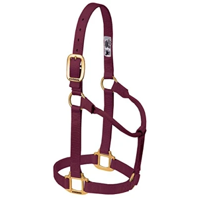 Afbeelding van Weaver Leather Originele Niet Verstelbare Halter (Burgandy, Avarage Paard/Jaarling Treft)