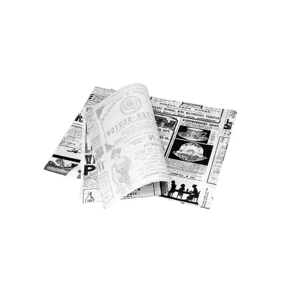 Afbeelding van Inpakvellen Vetwerend 25x20cm Krant Wit