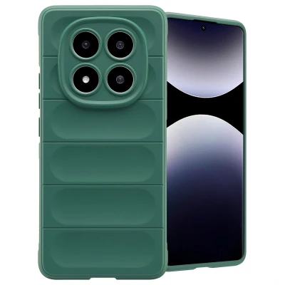 Afbeelding van Xiaomi Redmi Note 14 Pro 5G Hoesje Siliconen en TPU (zacht) imoshion Softcase/Backcover Donkergroen Telefoonhoesje