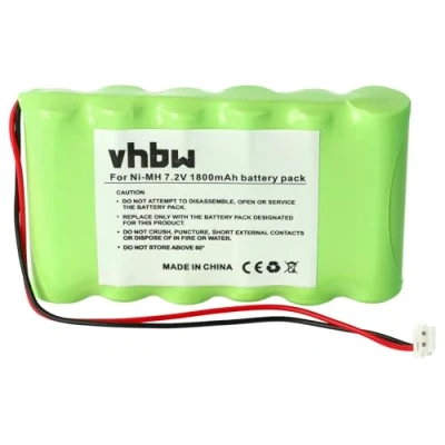 Afbeelding van vhbw NiMH accu 1800mAh (7.2V) compatibel met spierstimulator vervanging voor Compex 018.004.913, 018004913
