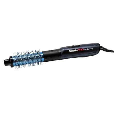 Afbeelding van Babyliss PRO Warme lucht borstel Blue Lightning 34 mm Zwart 700W