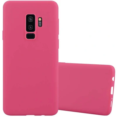 Afbeelding van Cadorabo Hoesje geschikt voor Samsung Galaxy S9 PLUS in CANDY ROOD Beschermhoes TPU silicone Case Cover
