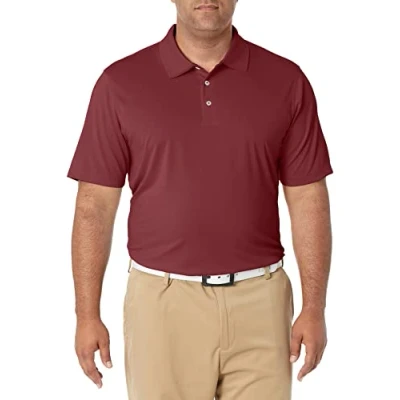 Afbeelding van Amazon Essentials Men&#039;s Sneldrogend golfpoloshirt met normale pasvorm (verkrijgbaar in grote en lange maten), Bordeauxrood, L