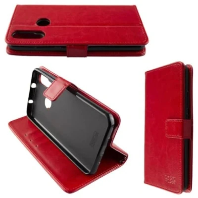 Afbeelding van caseroxx tas voor Beafon M6s Bookstyle Case in rood cover boek