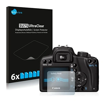 Afbeelding van Savvies Screenprotector voor Canon EOS 1000D Folie Beschermfolie transparant (6 Stuks)