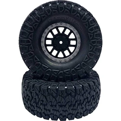 Afbeelding van Reely 1:10 Crawler Complete wielen Offroad 6 dubbelspaaks Donkergrijs 2 stuk(s)