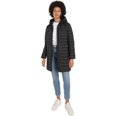 Afbeelding van Tommy Hilfiger Dames Lw Gewatteerde Global Stripe Coat, Zwart, XXS