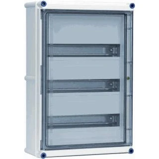 Afbeelding van Eaton groepenkast met scharnier deksel en 3x din rail leeg 2x open 540x360 1864835
