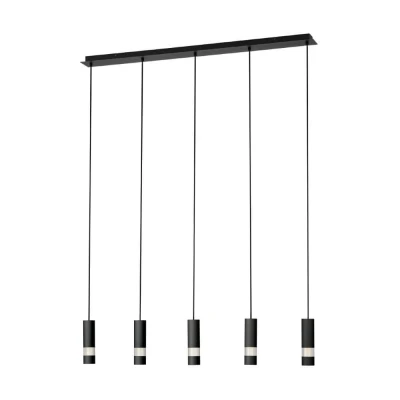 Afbeelding van Stars of Light Hanglamp 5 lichts Bernabeta zwart 39706