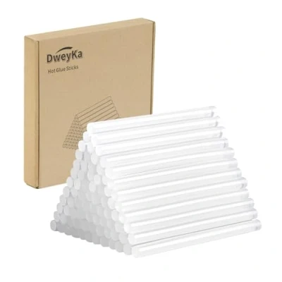 Afbeelding van Dweyka 220 stuks hete lijmsticks, 7 mm x 100 transparante lijmstiften, lijm voor lijmpistool, lijmsticks doe het zelvers, repareren, decoreren